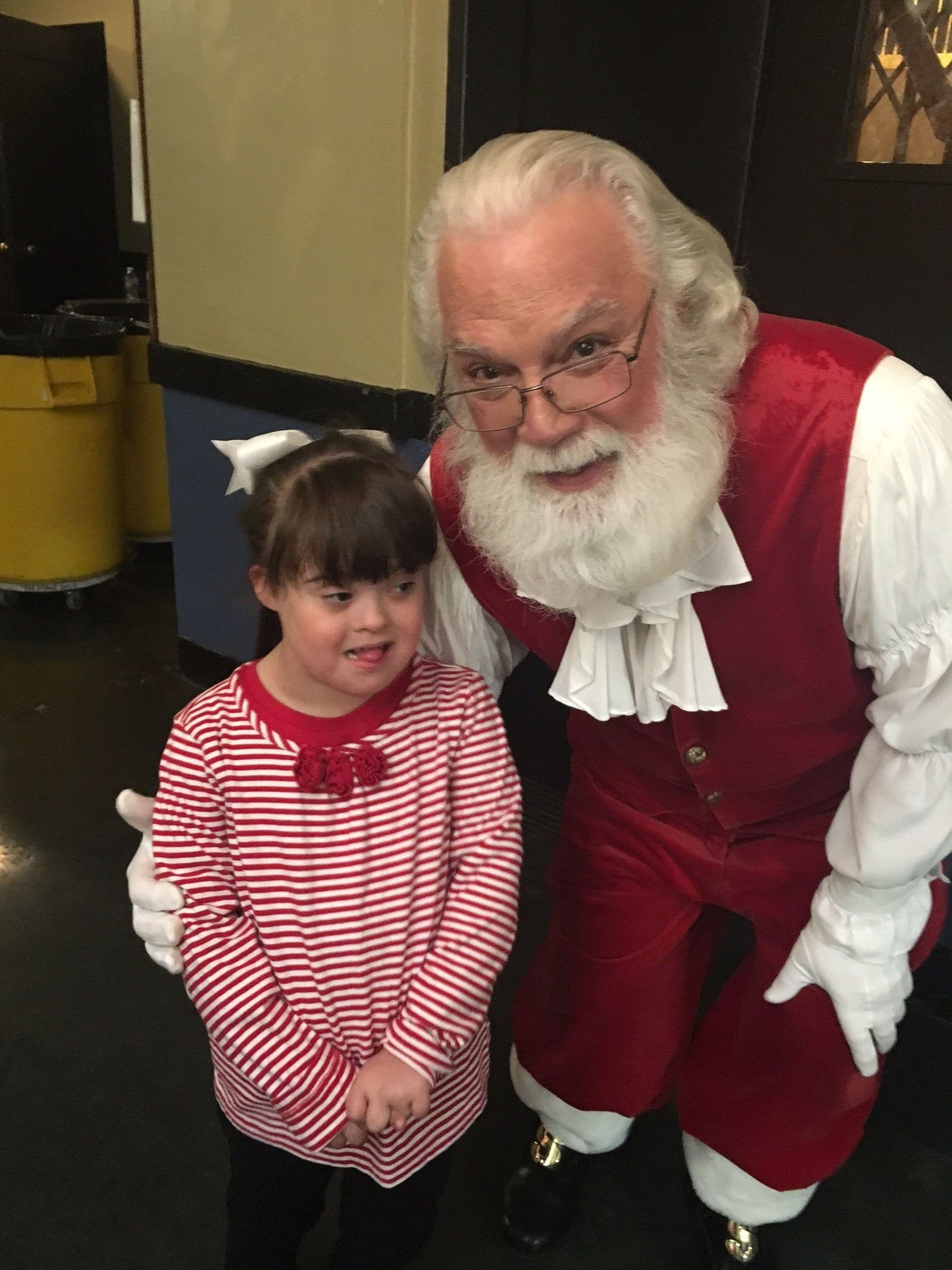 Photo with a Young Lady with Santa